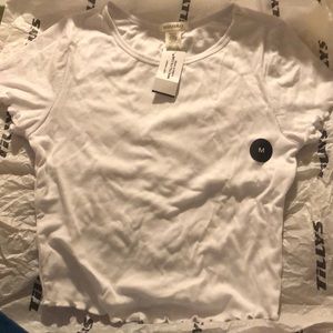 tillys white ruffle shirt